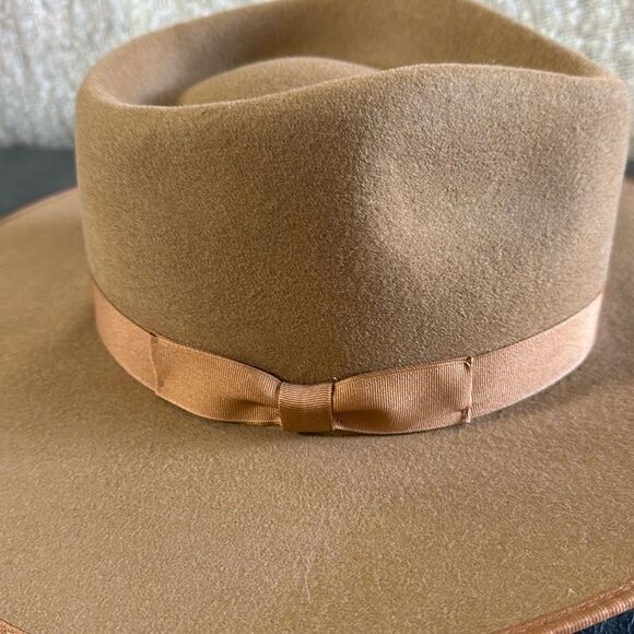🆕 Free People Lack of Color Rancher Felt Hat / Brown/ Medium NWT - Picture 2 of 13